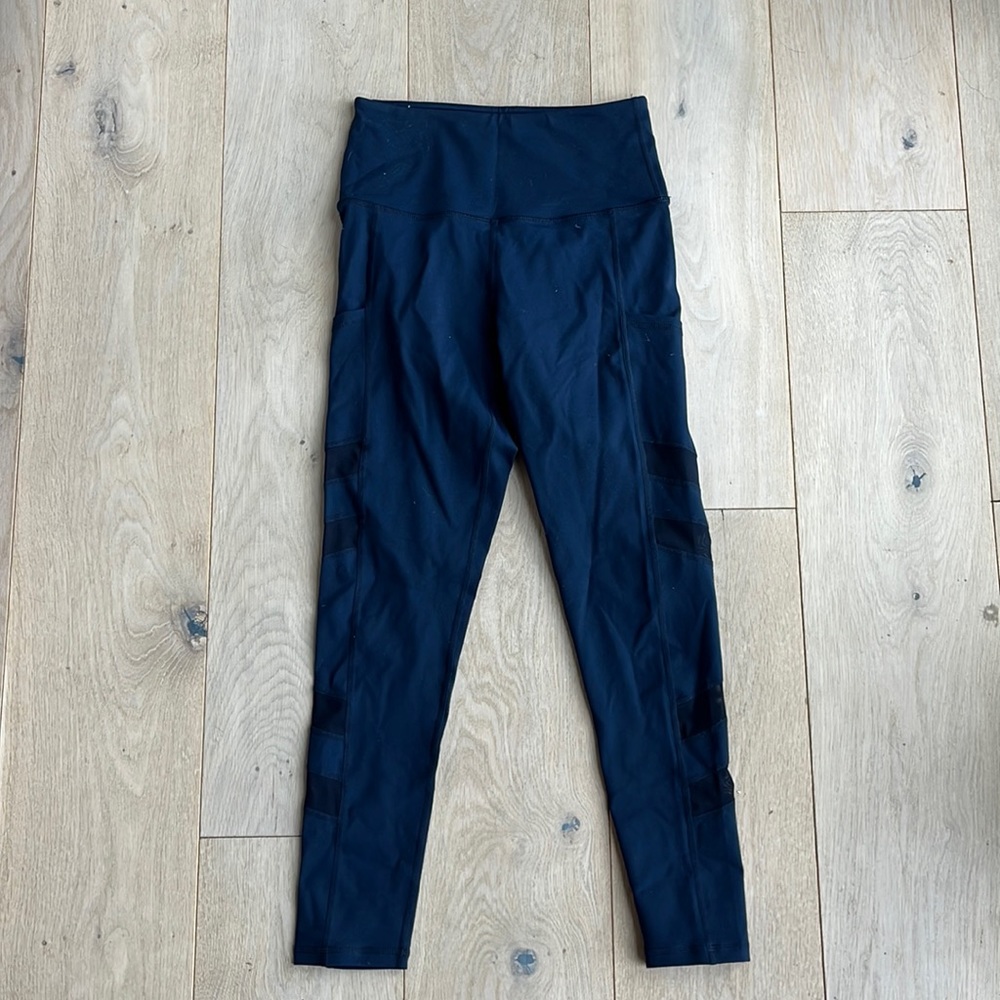 Fit Couture navy blue leggings size S